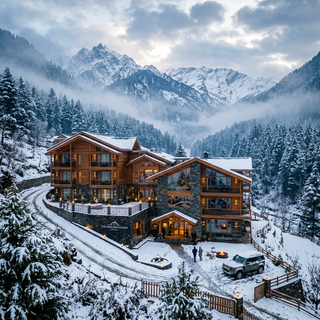Mountain resort in Manali Himachal Pradesh